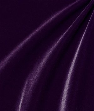 Solid Wool Gabardine Suiting - Dark Purple - Fabric by the Yard