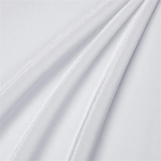 White Stretch Velvet Fabric image 1 of 2