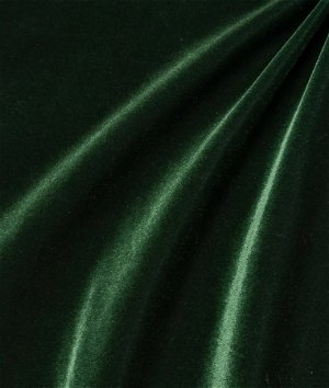 Olive Green Stretch Velvet Fabric