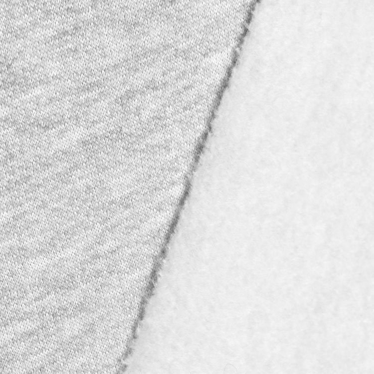 French Terry fabric stretch grey melange