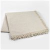 Natural Square Fringed Linen Tablecloth - 54" x 54" - Image 2
