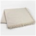Natural Square Fringed Linen Tablecloth - 54&quot; x 54&quot; thumbnail image 2 of 2