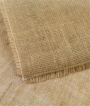 Natural Square Fringed Jute Tablecloth - 54 inch x 54 inch