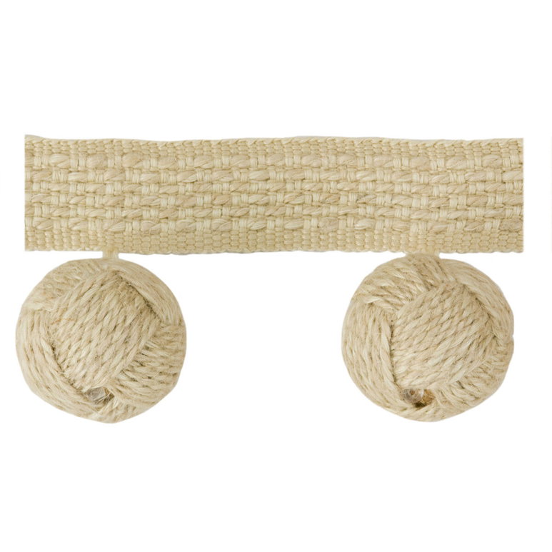 Mulberry Knot Trim Natural Tassel Fringe Trim