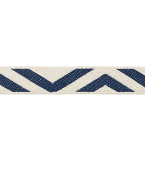 Kravet T30672.515 Geo Club Border Indigo