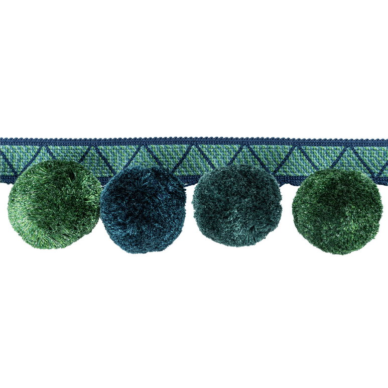 Kravet Phuket Poms Peacock Tassel Fringe Trim