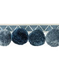 Kravet Phuket Poms Indigo Tassel Fringe Trim