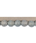 Kravet Juteball Cord Pewter Pom Fringe Trim