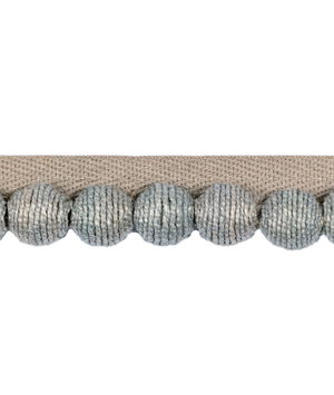 Kravet Juteball Cord Pewter Pom Fringe Trim