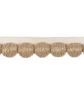 Kravet Juteball Cord Natural Pom Fringe Trim