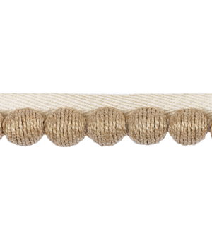Kravet Juteball Cord Natural Pom Fringe Trim