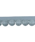 Kravet Juteball Cord Slate Pom Fringe Trim