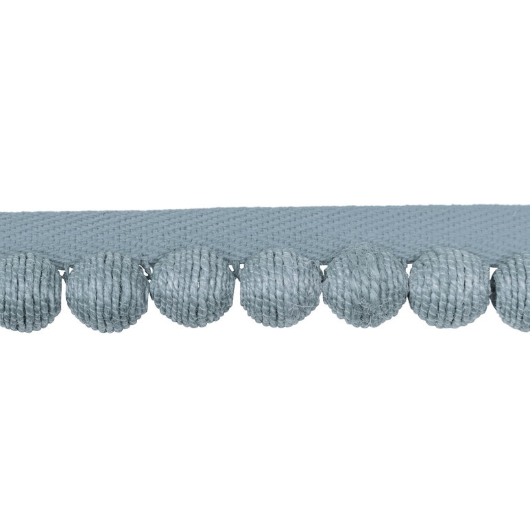 Kravet Juteball Cord Slate Pom Fringe Trim