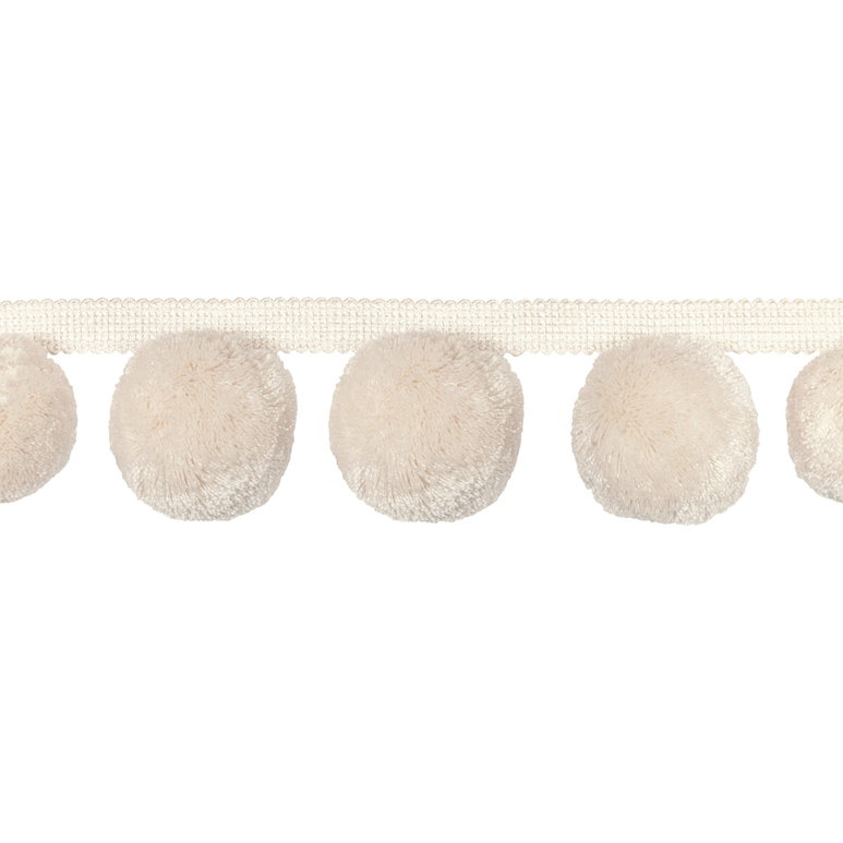 Kravet Jungle Poms Ivory Tassel Fringe Trim