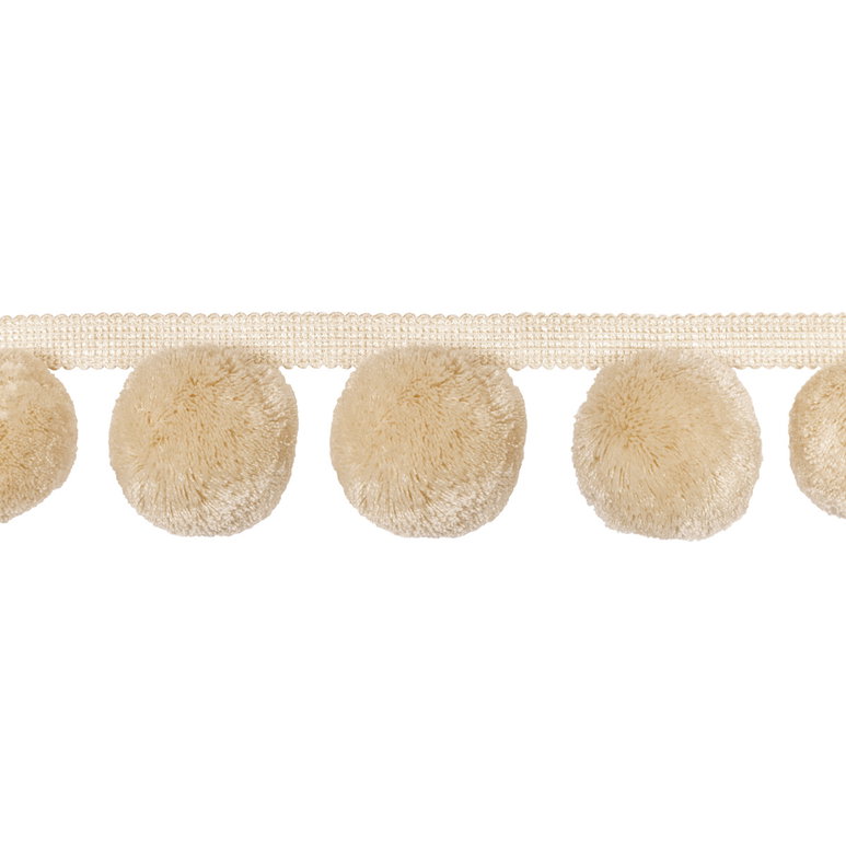 Kravet Jungle Poms Cream Tassel Fringe Trim