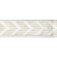 Kravet Chevron Velvet Tape Blanc Band Trim