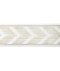 Kravet Chevron Velvet Tape Blanc Band Trim