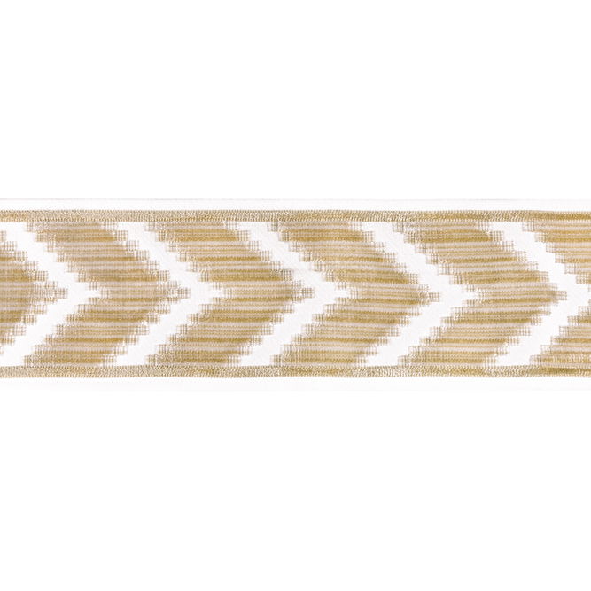 Kravet Chevron Velvet Tape Cream Band Trim