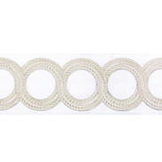 Kravet Looped Tape Light Silver Band Trim