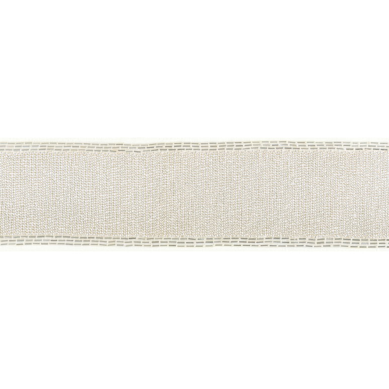 Kravet Luxe Bead Tape Silver Band Trim