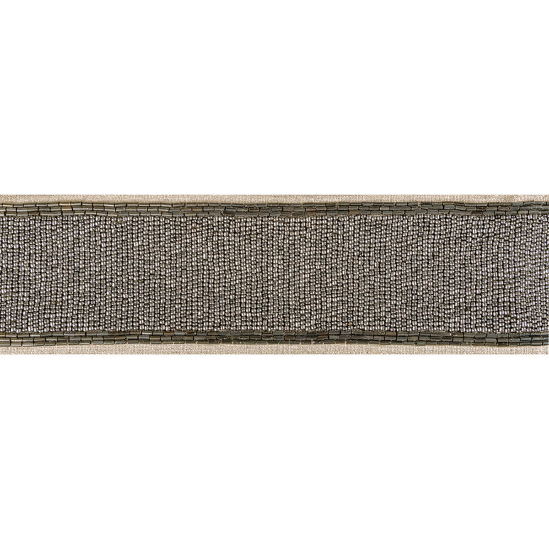 Kravet Luxe Bead Tape Graphite Band Trim
