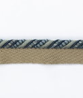 GP & J Baker Perandor Small Cord With Flange Blue Lip Cord Trim