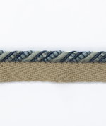 GP & J Baker Perandor Small Cord With Flange Blue Lip Cord Trim