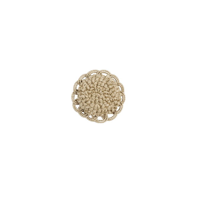 Brunschwig &amp; Fils Coeur Rosette Hemp Button/Frogs/Rosettes Trim