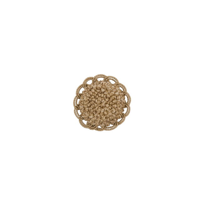 Brunschwig &amp; Fils Coeur Rosette Straw Button/Frogs/Rosettes Trim