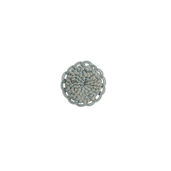 Brunschwig &amp; Fils Coeur Rosette Azure Button/Frogs/Rosettes Trim