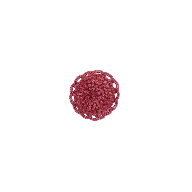 Brunschwig &amp; Fils Coeur Rosette Raspberry Button/Frogs/Rosettes Trim