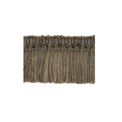Brunschwig &amp; Fils Coeur Brush Charcoal Fringe Trim