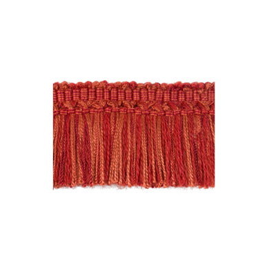 Brunschwig &amp; Fils Coeur Brush Brick Fringe Trim