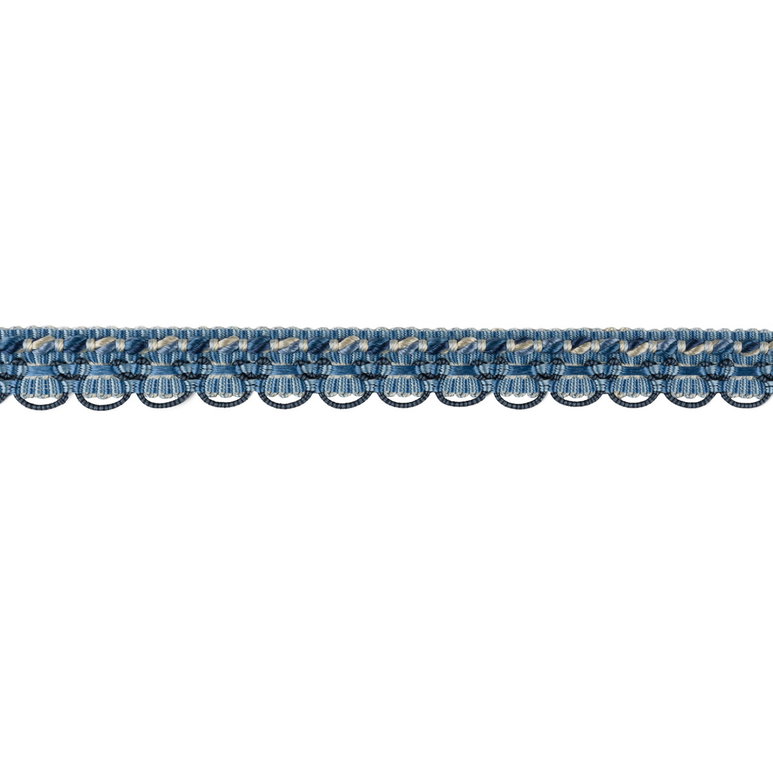 Brunschwig &amp; Fils Soie Gimp Canton Blue Cord Trim