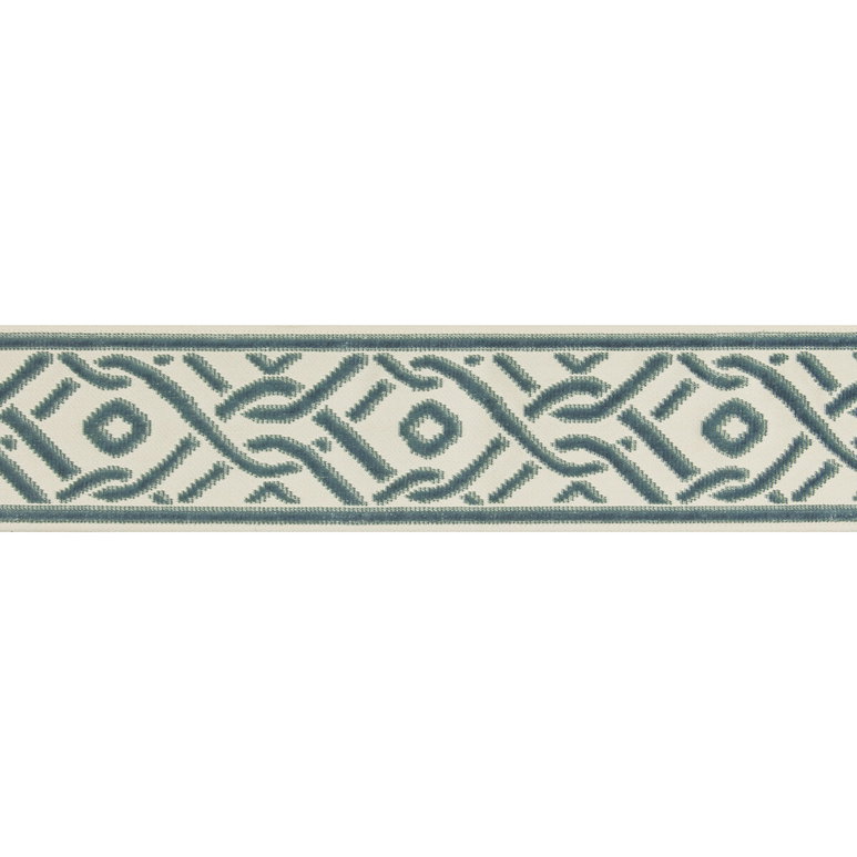 Brunschwig &amp; Fils Pailou Tape Teal Braid / Tape Trim