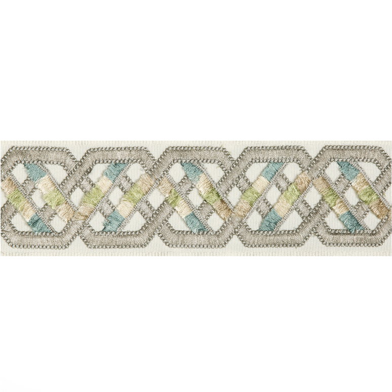 Brunschwig &amp; Fils Loriyan Tape Grey Braid / Tape Trim