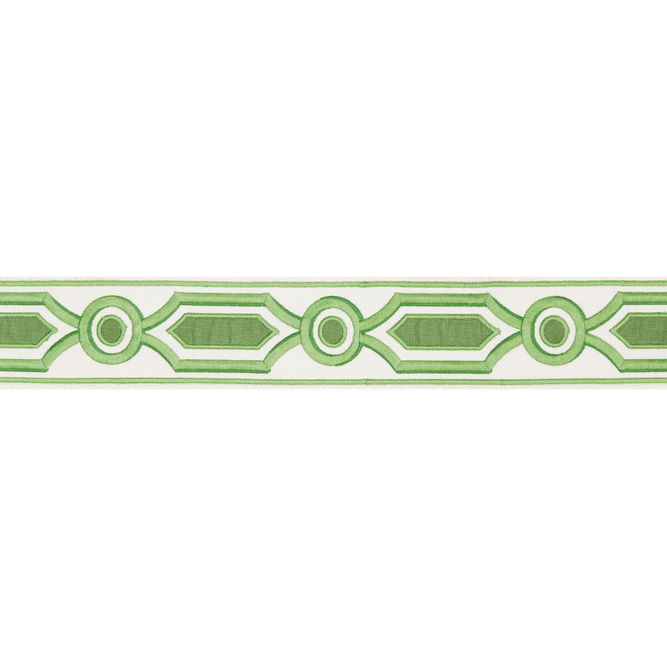 Brunschwig &amp; Fils Ganden Tape Green Braid / Tape Trim