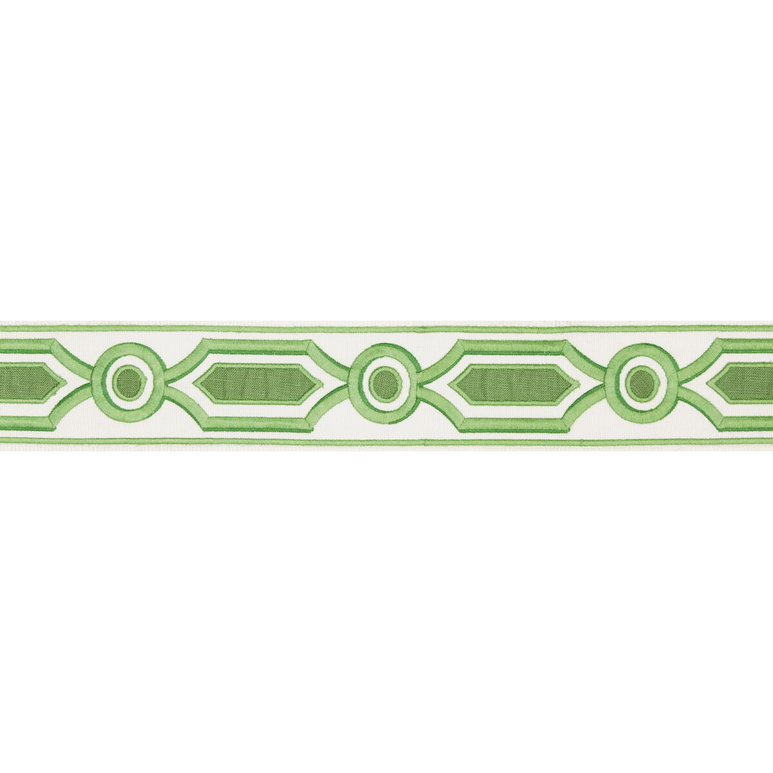 Brunschwig &amp; Fils Ganden Tape Green Braid / Tape Trim