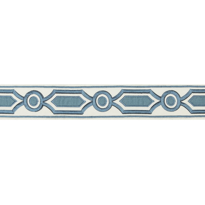 Brunschwig &amp; Fils Ganden Tape Blue Braid / Tape Trim