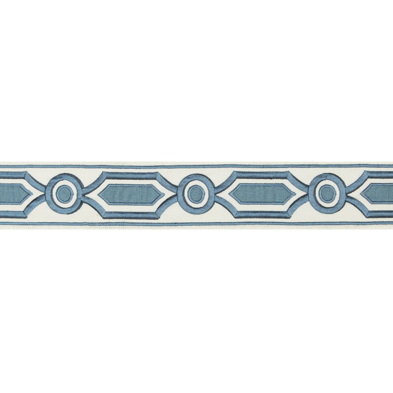 Brunschwig &amp; Fils Ganden Tape Blue Braid / Tape Trim