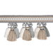 Brunschwig & Fils Andre Tassel Fringe Grey Tassel Fringe Trim