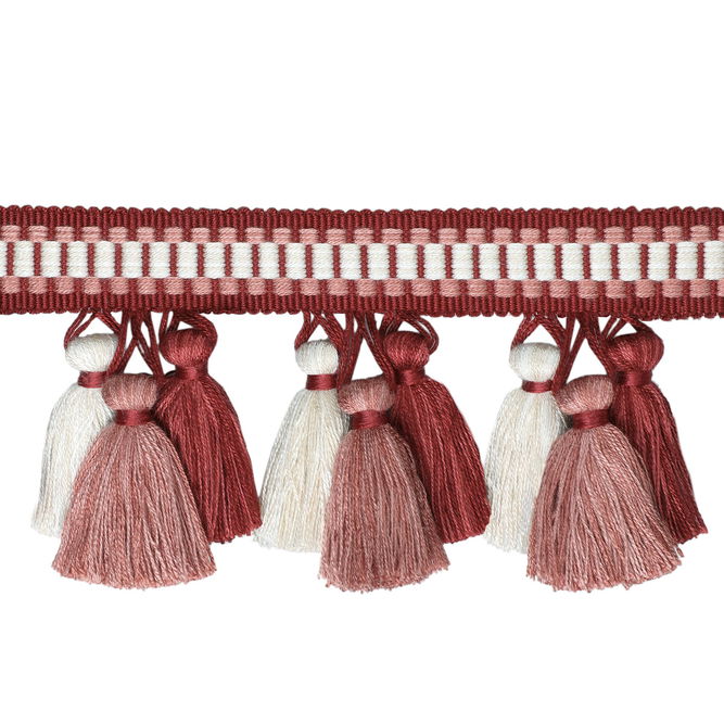 Brunschwig &amp; Fils Andre Tassel Fringe Red Tassel Fringe Trim