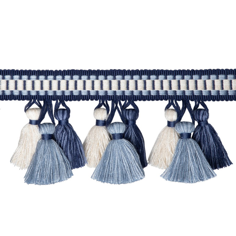 Brunschwig &amp; Fils Andre Tassel Fringe Navy Tassel Fringe Trim