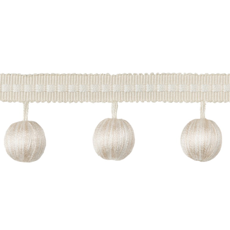 Brunschwig &amp; Fils Claude Ball Fringe Snow Tassel Fringe Trim