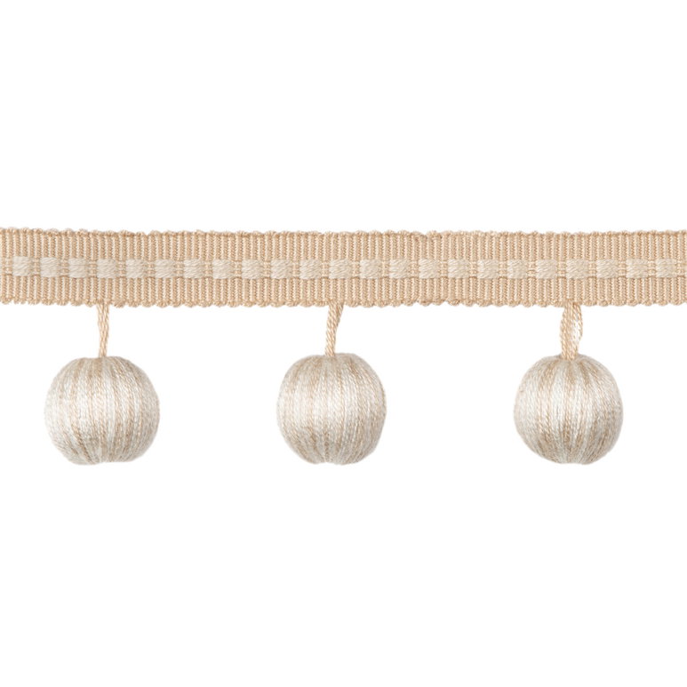 Brunschwig &amp; Fils Claude Ball Fringe Beige Tassel Fringe Trim