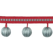 Brunschwig & Fils Claude Ball Fringe Aqua Tassel Fringe Trim