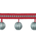 Brunschwig & Fils Claude Ball Fringe Aqua Tassel Fringe Trim