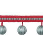 Brunschwig & Fils Claude Ball Fringe Aqua Tassel Fringe Trim