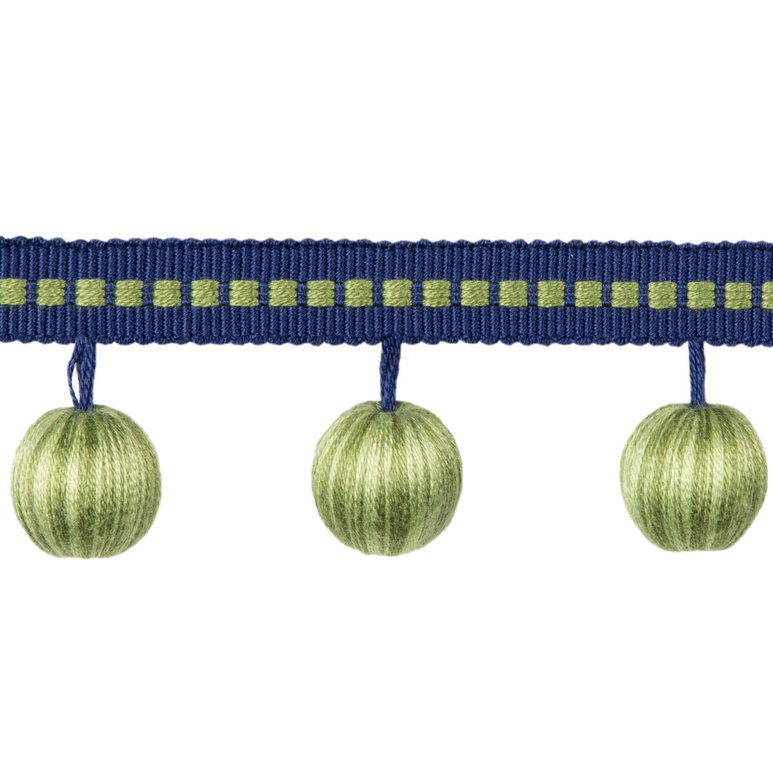 Brunschwig &amp; Fils Claude Ball Fringe Navy Tassel Fringe Trim