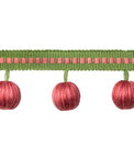 Brunschwig & Fils Claude Ball Fringe Berry Tassel Fringe Trim